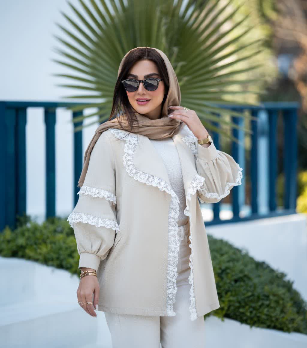 مانتو کتی لینن مشکی کد 200