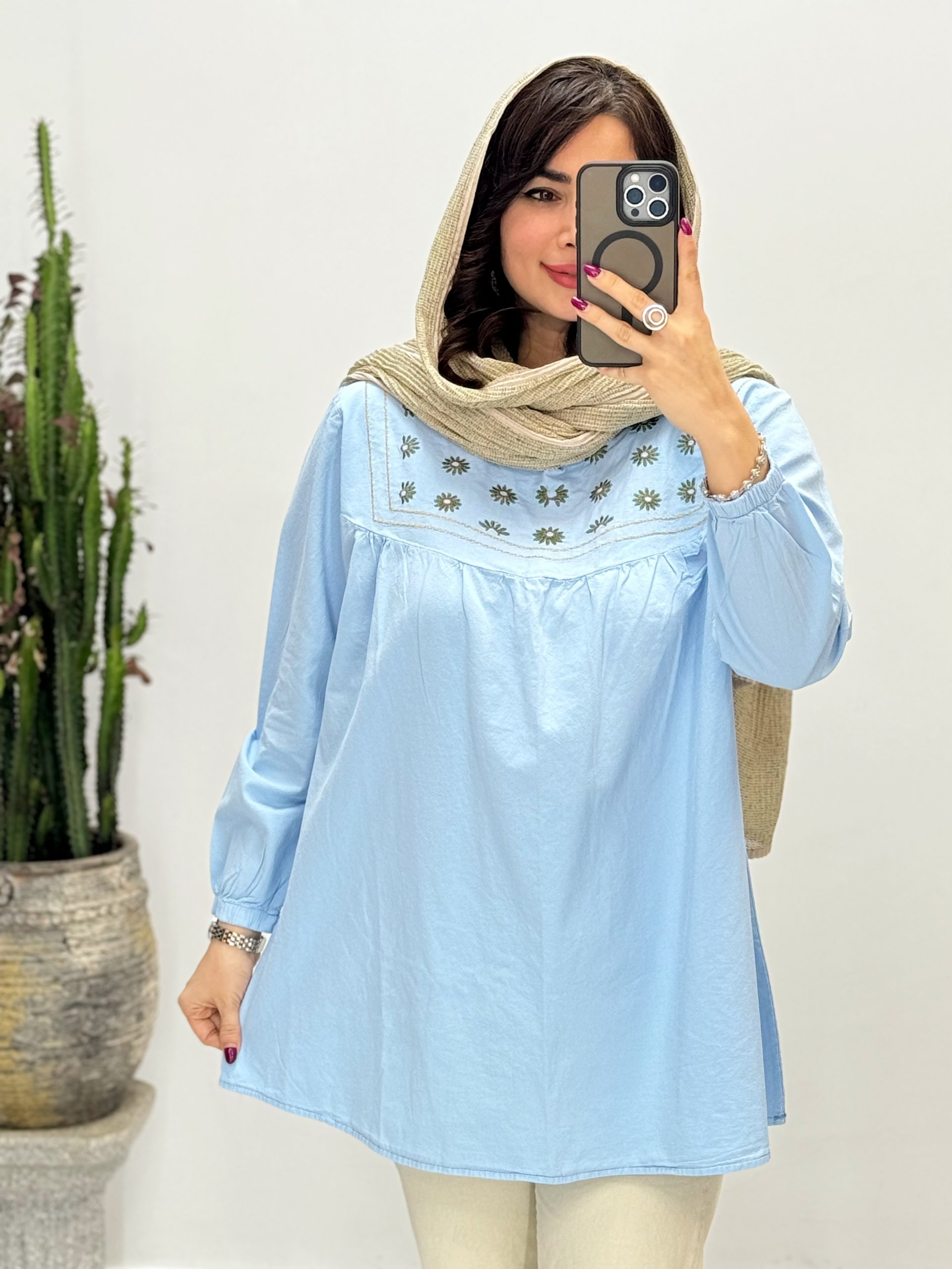 تونیک لینن بابونه زنانه کد 229