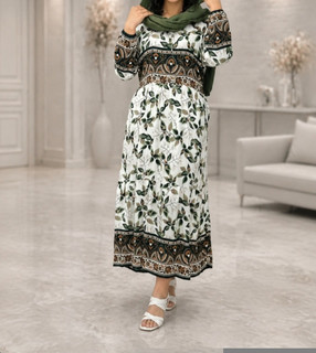 پیراهن نخی شبدر کد 295