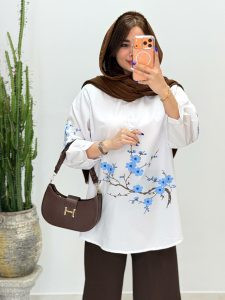 تونیک ۳ دکمه شکوفه کد 350