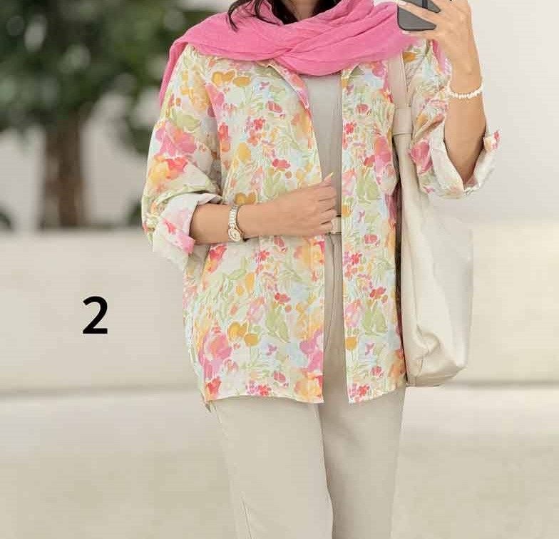 شومیز نخی ابرنگی کد 416