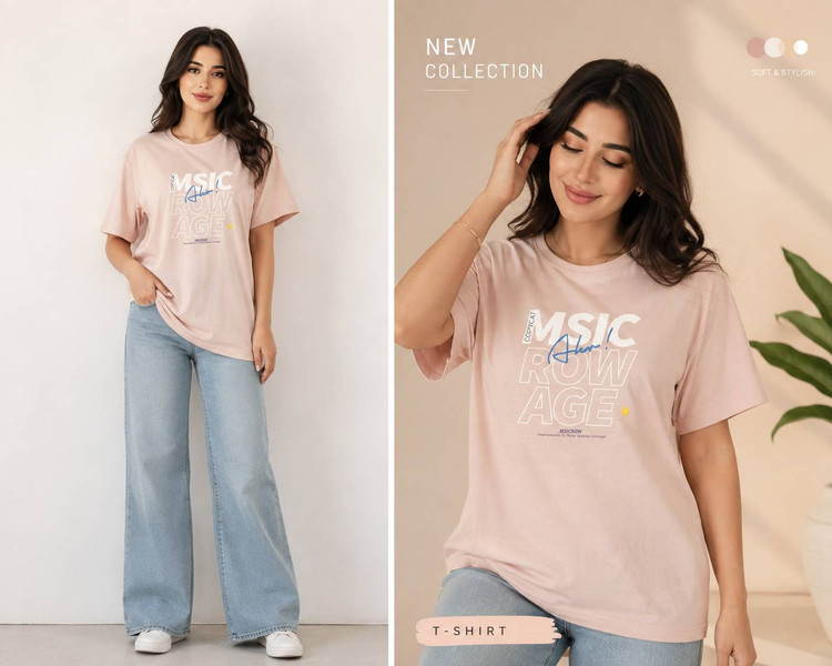 تیشرت میسک msic زنانه کد 457