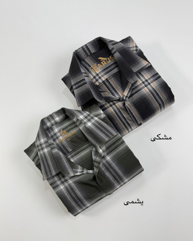 پیراهن چهارخانه آستین بلند مردانه کد 285